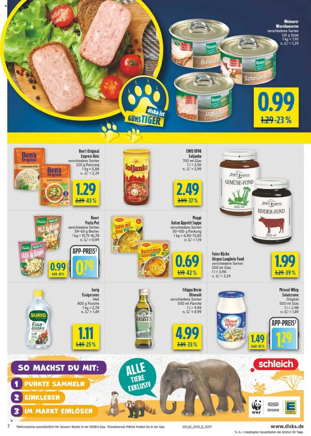 diska Prospekt KW42 mit aktuellen Angeboten und attraktiven Rabatten – günstige Lebensmittel, Sparen Sie bei diska Prospekt diese Woche!