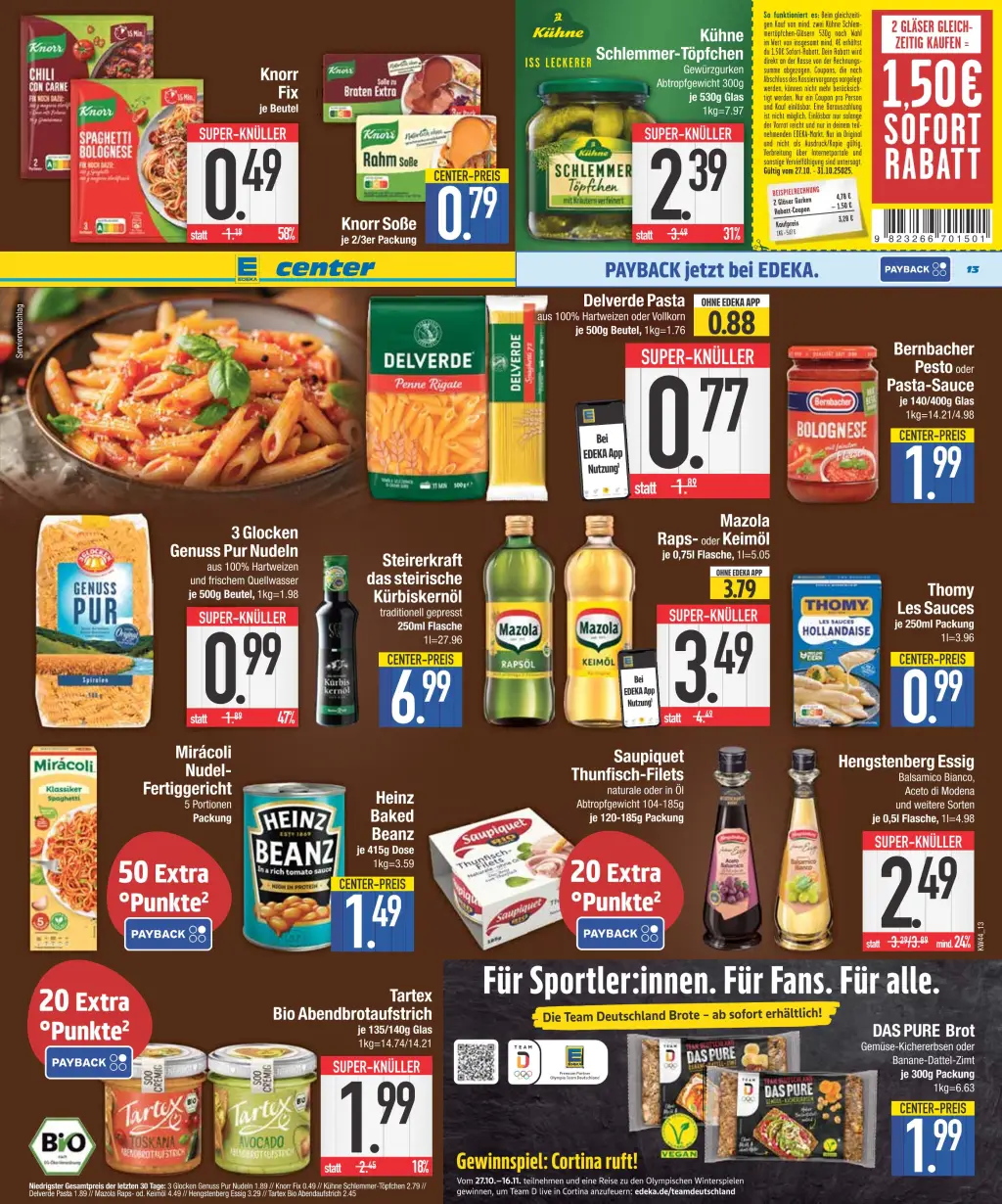 E-Center Prospekt KW44 mit aktuellen Angeboten und attraktiven Rabatten – günstige Lebensmittel, Sparen Sie bei E-Center Prospekt diese Woche!