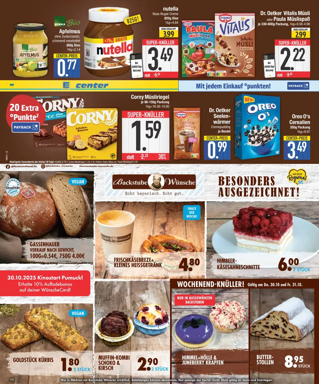E-Center Prospekt KW44 mit aktuellen Angeboten und attraktiven Rabatten – günstige Lebensmittel, Sparen Sie bei E-Center Prospekt diese Woche!
