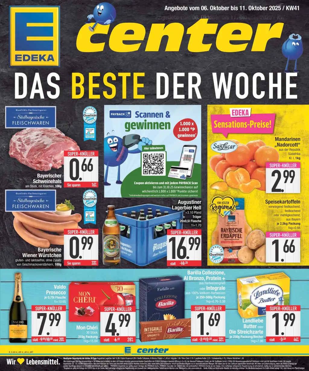 E-Center Prospekt KW41 mit aktuellen Angeboten und attraktiven Rabatten – günstige Lebensmittel, Sparen Sie bei E-Center Prospekt diese Woche!