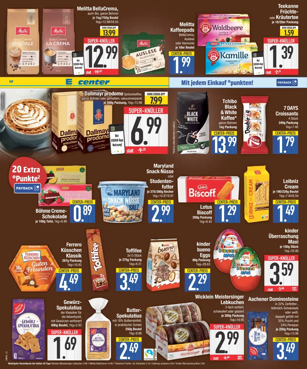 E-Center Prospekt KW44 mit aktuellen Angeboten und attraktiven Rabatten – günstige Lebensmittel, Sparen Sie bei E-Center Prospekt diese Woche!