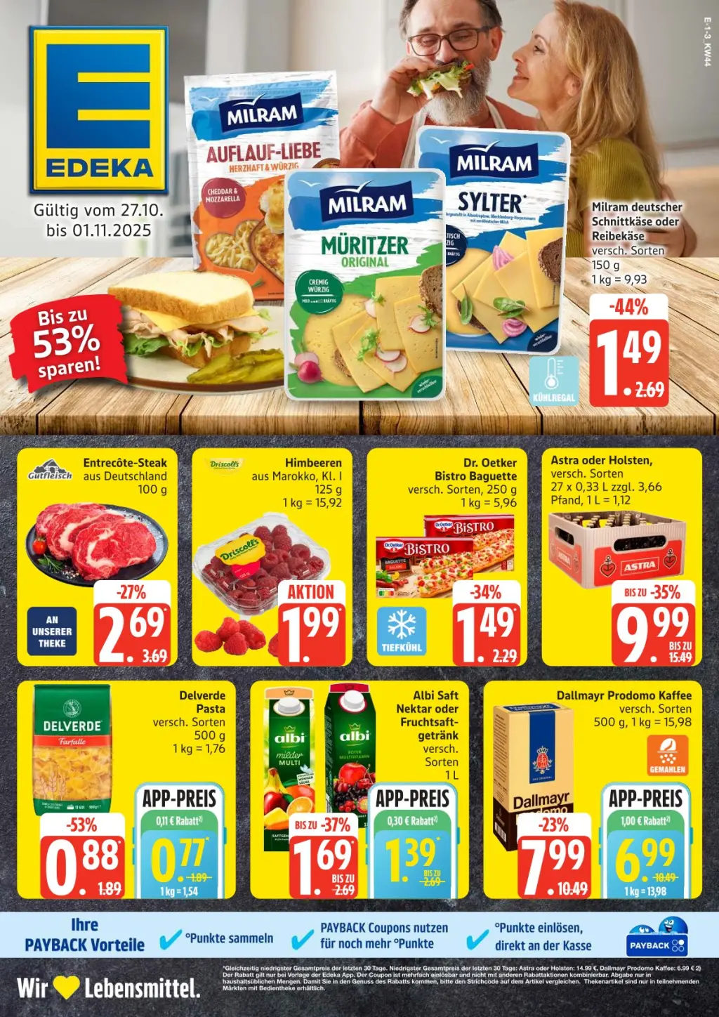 Edeka Prospekt KW44 mit aktuellen Angeboten und attraktiven Rabatten – günstige Lebensmittel, Sparen Sie bei Edeka Prospekt diese Woche! Edeka Prospekt KW44 mit aktuellen Angeboten und attraktiven Rabatten – günstige Lebensmittel, Sparen Sie bei Edeka Prospekt diese Woche!