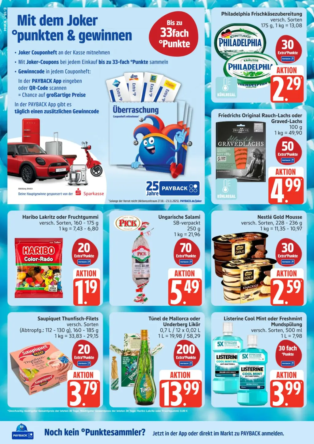 Edeka Prospekt KW44 mit aktuellen Angeboten und attraktiven Rabatten – günstige Lebensmittel, Sparen Sie bei Edeka Prospekt diese Woche!