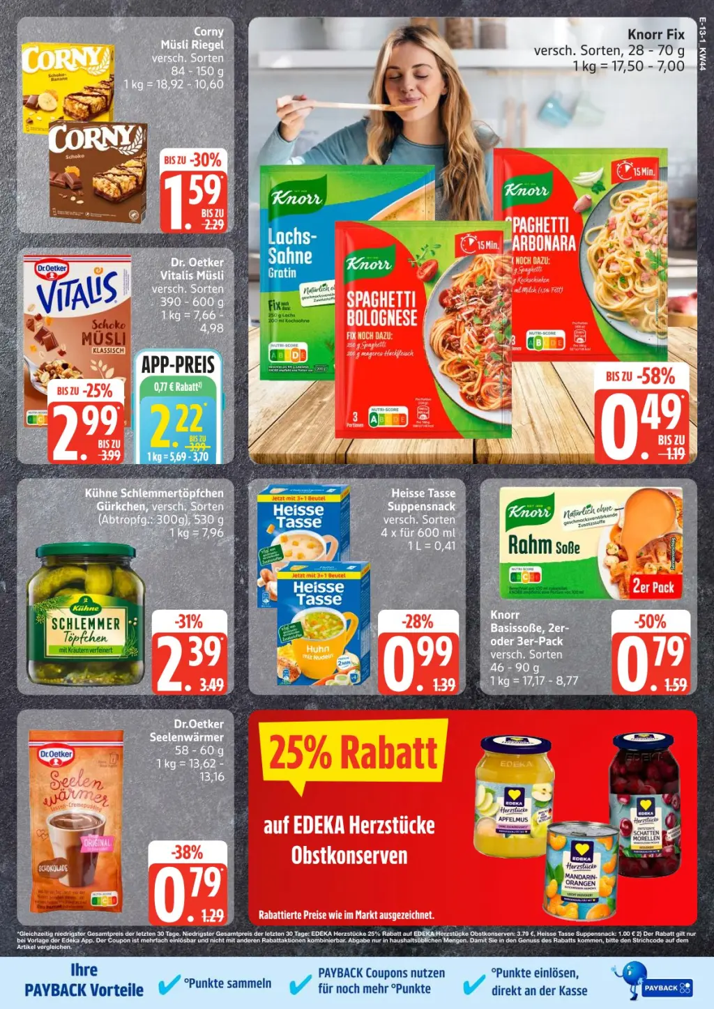 Edeka Prospekt KW44 mit aktuellen Angeboten und attraktiven Rabatten – günstige Lebensmittel, Sparen Sie bei Edeka Prospekt diese Woche!