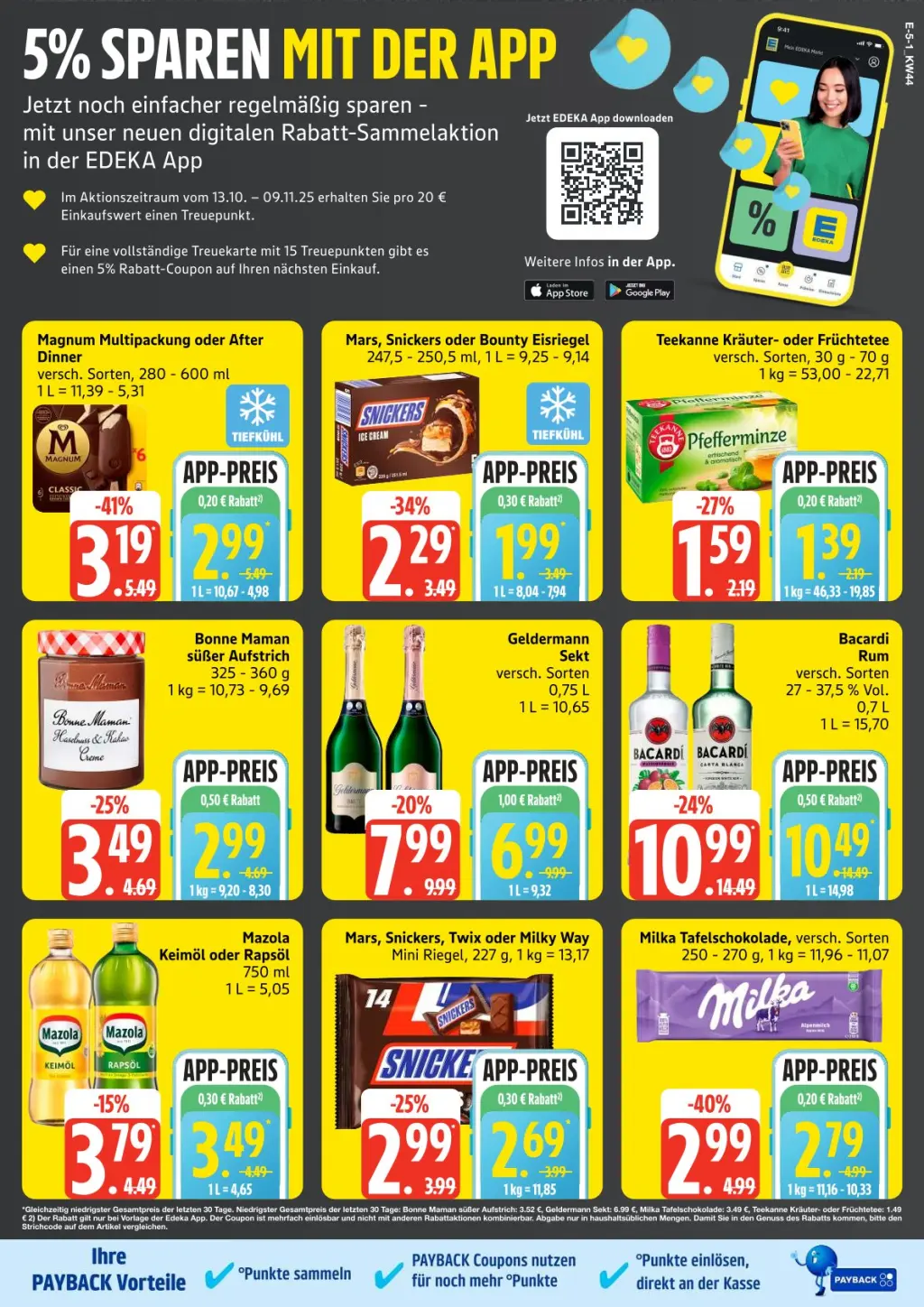 Edeka Prospekt KW44 mit aktuellen Angeboten und attraktiven Rabatten – günstige Lebensmittel, Sparen Sie bei Edeka Prospekt diese Woche!