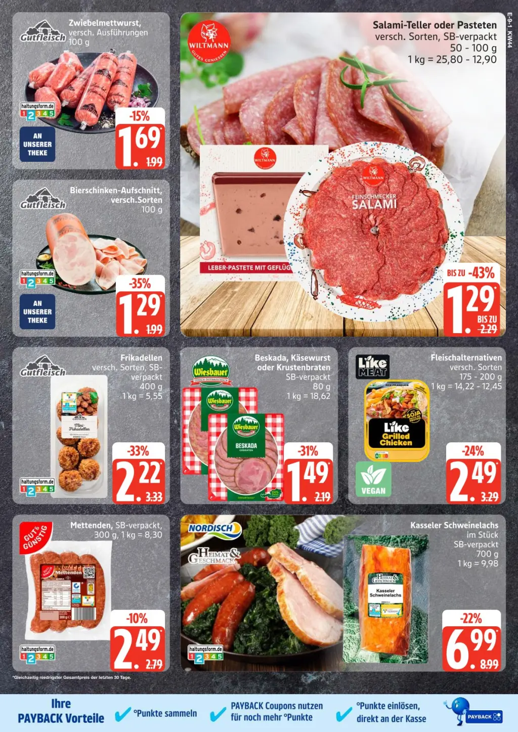 Edeka Prospekt KW44 mit aktuellen Angeboten und attraktiven Rabatten – günstige Lebensmittel, Sparen Sie bei Edeka Prospekt diese Woche!