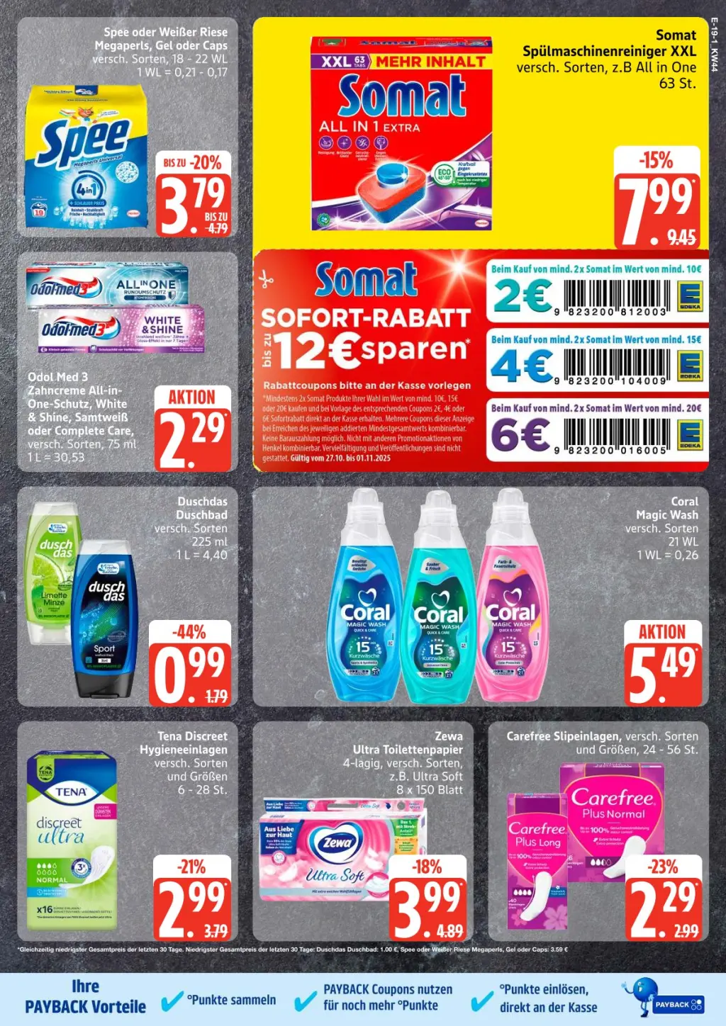 Edeka Prospekt KW44 mit aktuellen Angeboten und attraktiven Rabatten – günstige Lebensmittel, Sparen Sie bei Edeka Prospekt diese Woche!