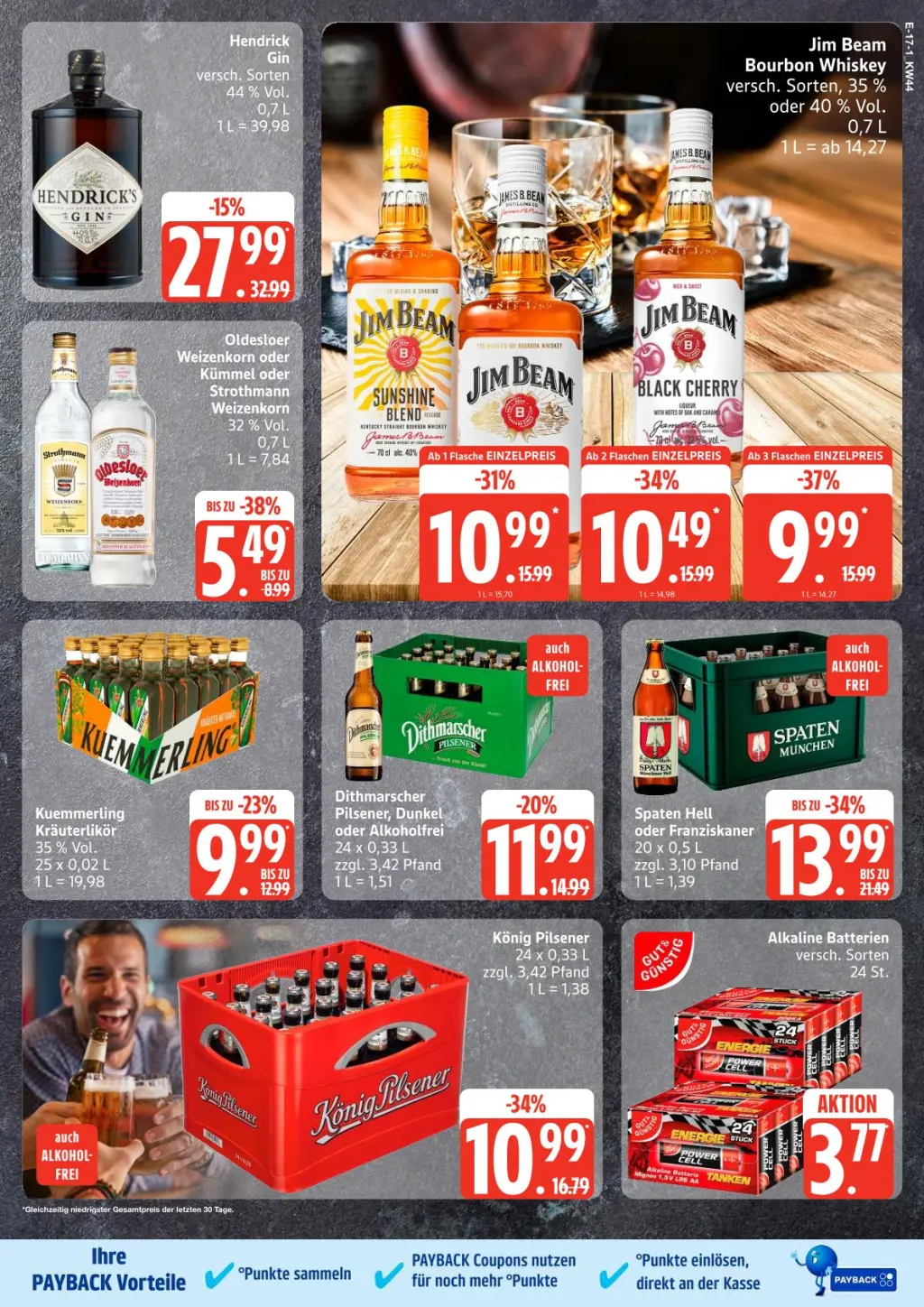 Edeka Prospekt KW44 mit aktuellen Angeboten und attraktiven Rabatten – günstige Lebensmittel, Sparen Sie bei Edeka Prospekt diese Woche!