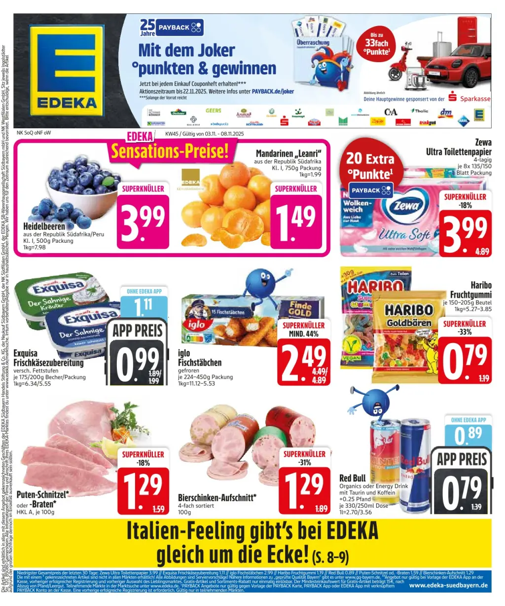 Edeka Prospekt KW45 mit aktuellen Angeboten und attraktiven Rabatten – günstige Lebensmittel, Sparen Sie bei Edeka Prospekt diese Woche!