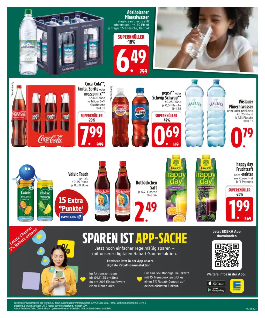 Edeka Prospekt KW45 mit aktuellen Angeboten und attraktiven Rabatten – günstige Lebensmittel, Sparen Sie bei Edeka Prospekt diese Woche!