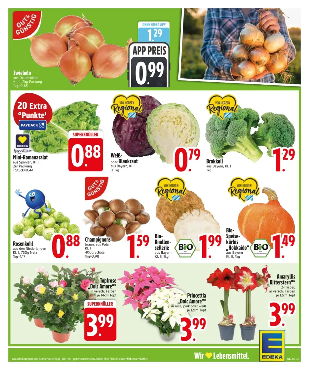 Edeka Prospekt KW45 mit aktuellen Angeboten und attraktiven Rabatten – günstige Lebensmittel, Sparen Sie bei Edeka Prospekt diese Woche!