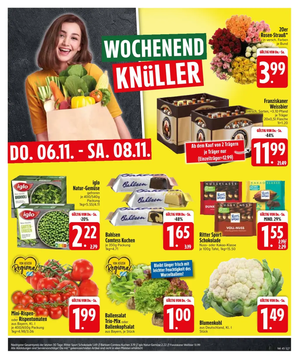 Edeka Prospekt KW45 mit aktuellen Angeboten und attraktiven Rabatten – günstige Lebensmittel, Sparen Sie bei Edeka Prospekt diese Woche!
