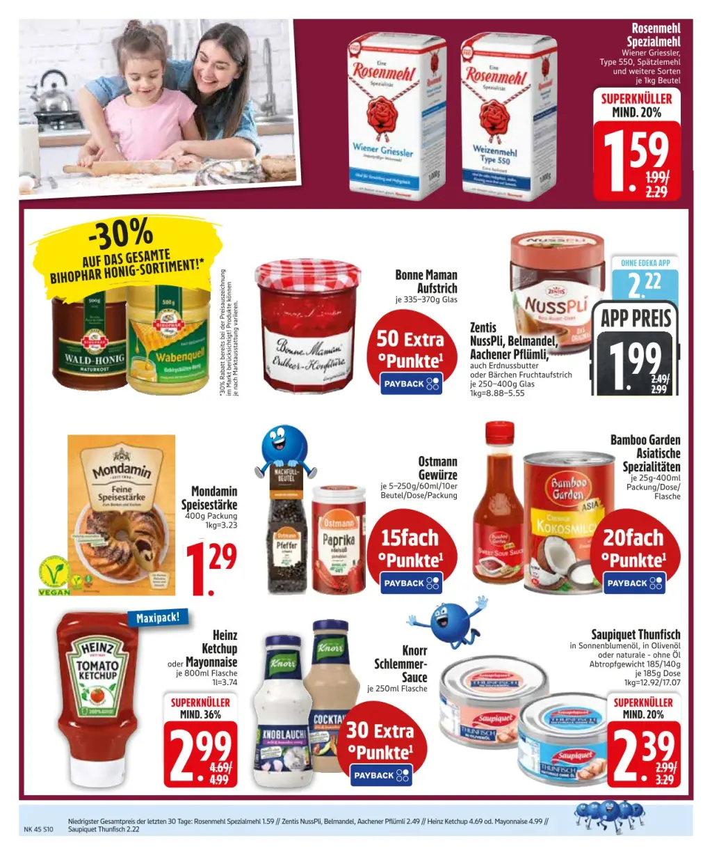 Edeka Prospekt KW45 mit aktuellen Angeboten und attraktiven Rabatten – günstige Lebensmittel, Sparen Sie bei Edeka Prospekt diese Woche!