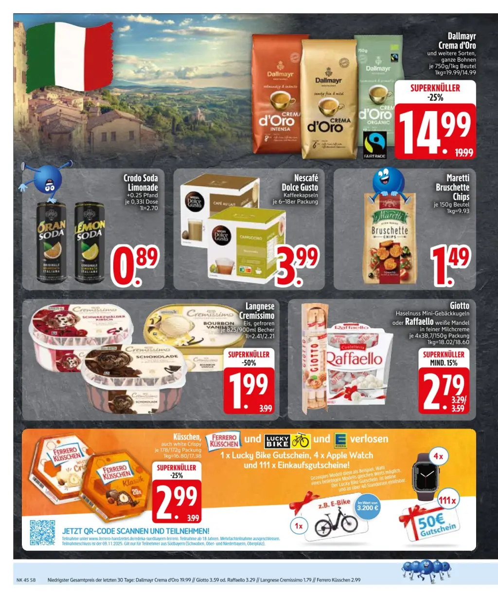 Edeka Prospekt KW45 mit aktuellen Angeboten und attraktiven Rabatten – günstige Lebensmittel, Sparen Sie bei Edeka Prospekt diese Woche!