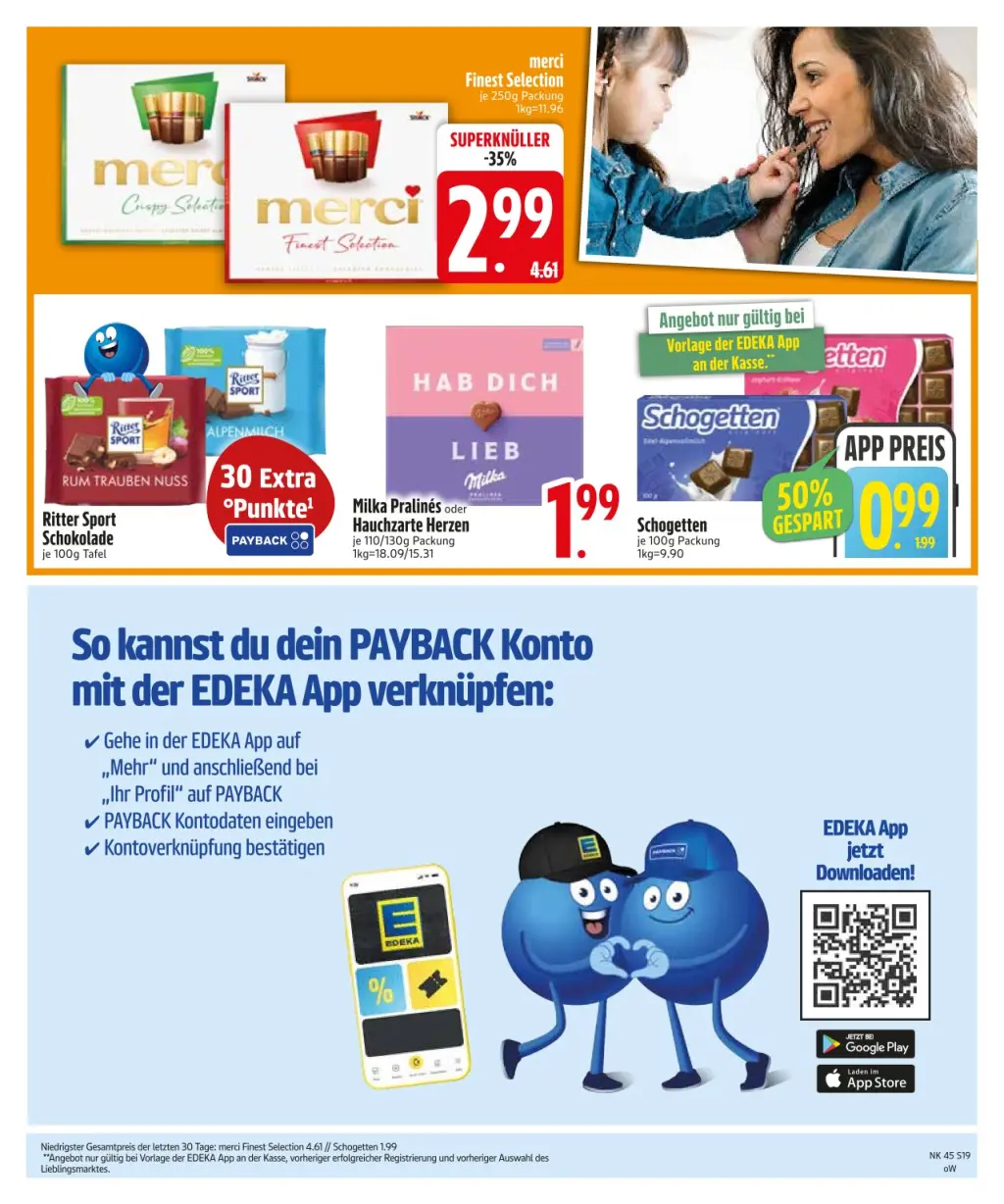 Edeka Prospekt KW45 mit aktuellen Angeboten und attraktiven Rabatten – günstige Lebensmittel, Sparen Sie bei Edeka Prospekt diese Woche!