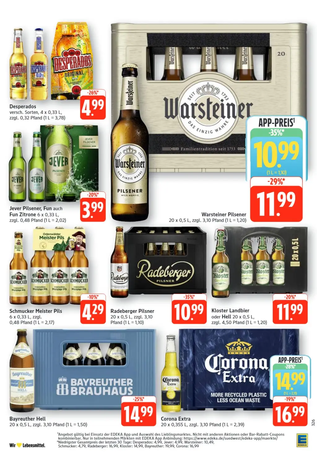 Edeka Prospekt KW45 mit aktuellen Angeboten und attraktiven Rabatten – günstige Lebensmittel, Sparen Sie bei Edeka Prospekt diese Woche!