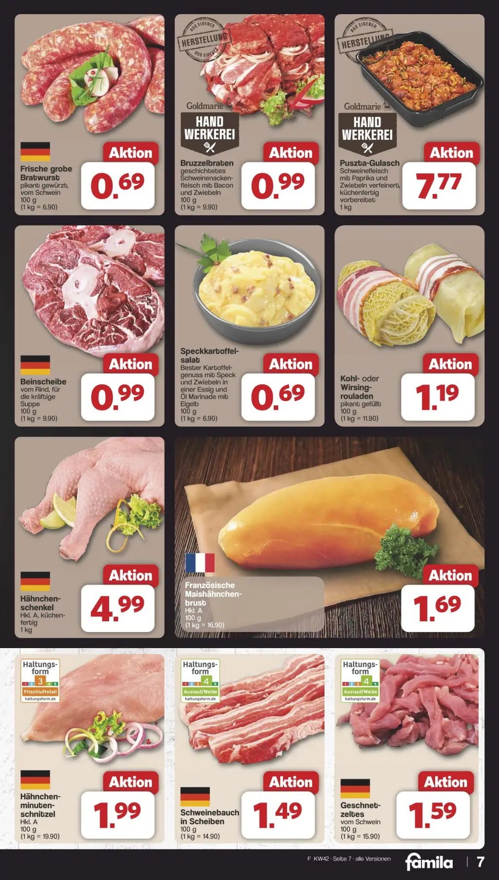 Famila Prospekt KW42 mit aktuellen Angeboten und attraktiven Rabatten – günstige Lebensmittel, Sparen Sie bei Famila Prospekt diese Woche!