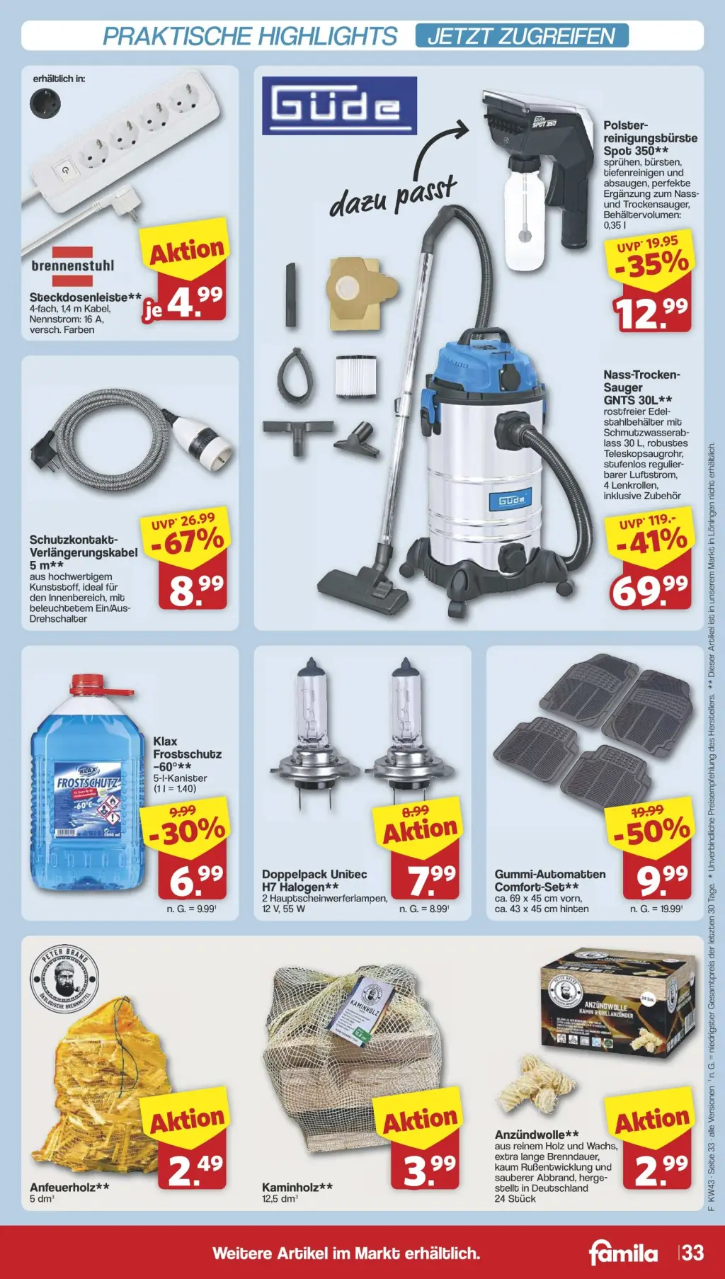 Famila Prospekt KW43 mit aktuellen Angeboten und attraktiven Rabatten – günstige Lebensmittel, Sparen Sie bei Famila Prospekt diese Woche!