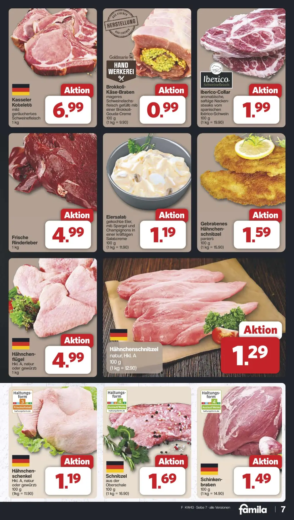 Famila Prospekt KW43 mit aktuellen Angeboten und attraktiven Rabatten – günstige Lebensmittel, Sparen Sie bei Famila Prospekt diese Woche!