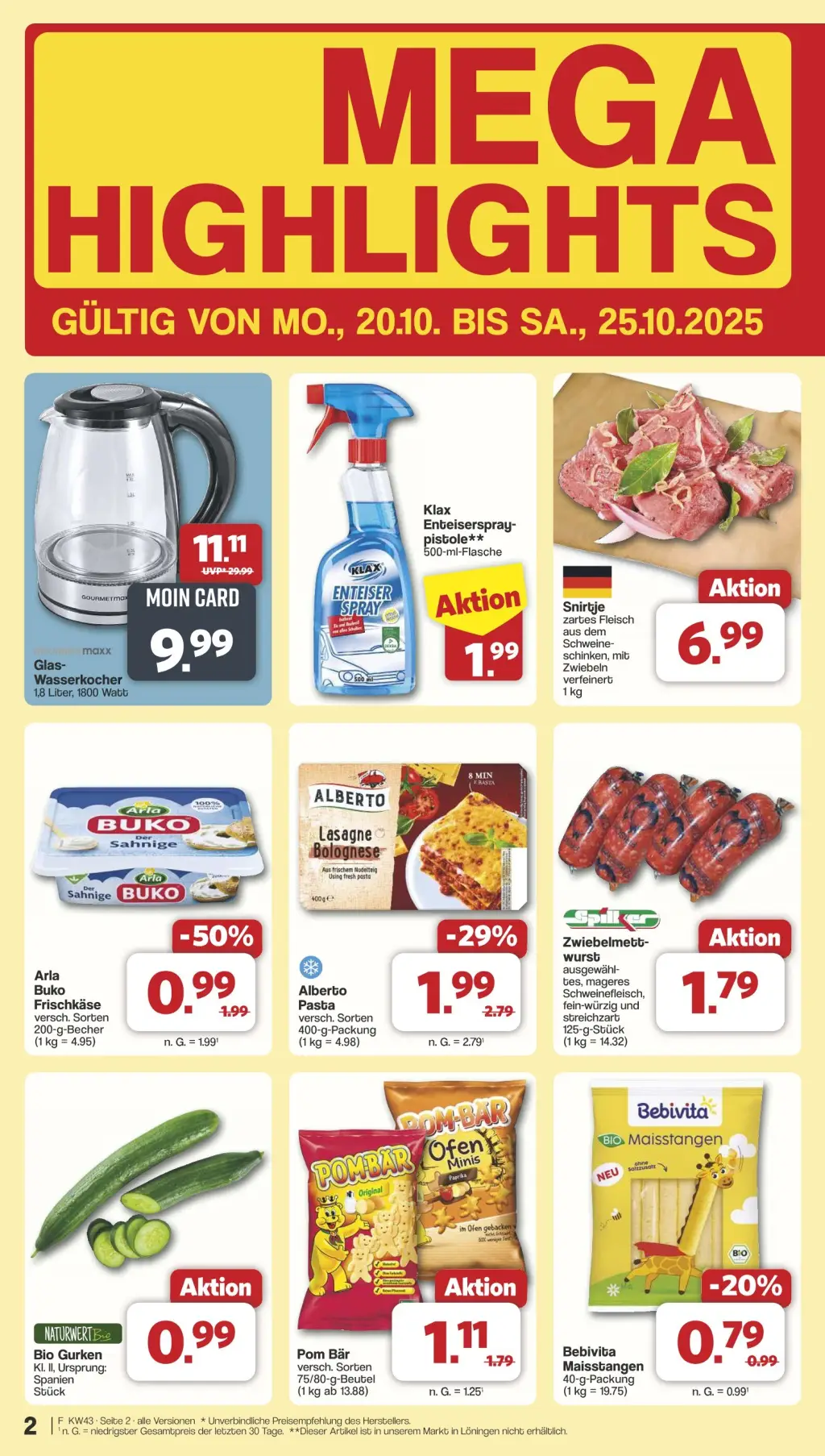 Famila Prospekt KW43 mit aktuellen Angeboten und attraktiven Rabatten – günstige Lebensmittel, Sparen Sie bei Famila Prospekt diese Woche!