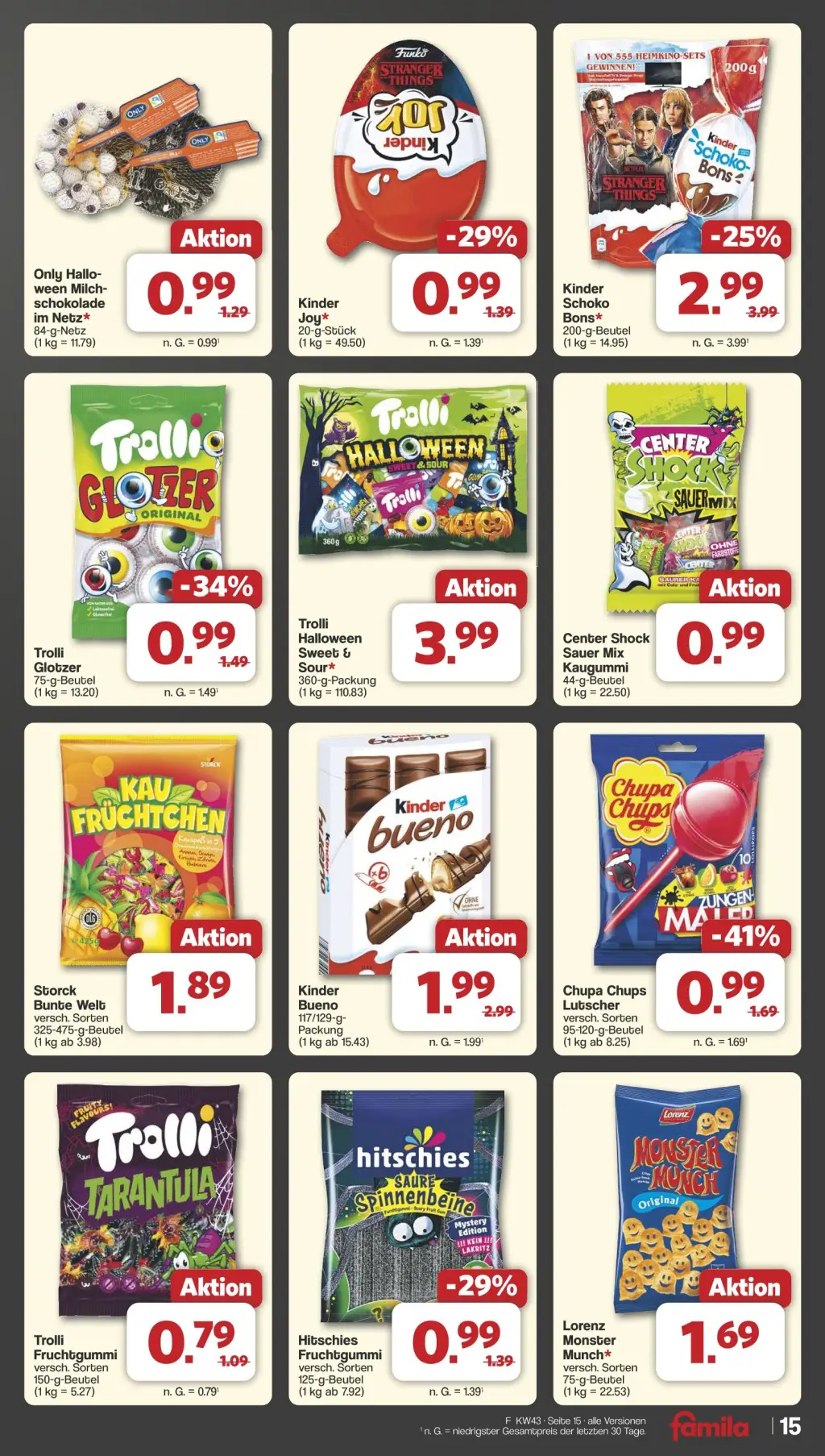 Famila Prospekt KW43 mit aktuellen Angeboten und attraktiven Rabatten – günstige Lebensmittel, Sparen Sie bei Famila Prospekt diese Woche!
