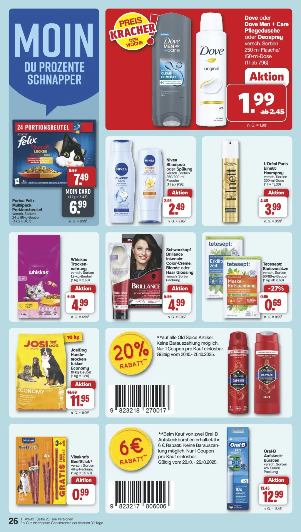 Famila Prospekt KW43 mit aktuellen Angeboten und attraktiven Rabatten – günstige Lebensmittel, Sparen Sie bei Famila Prospekt diese Woche!