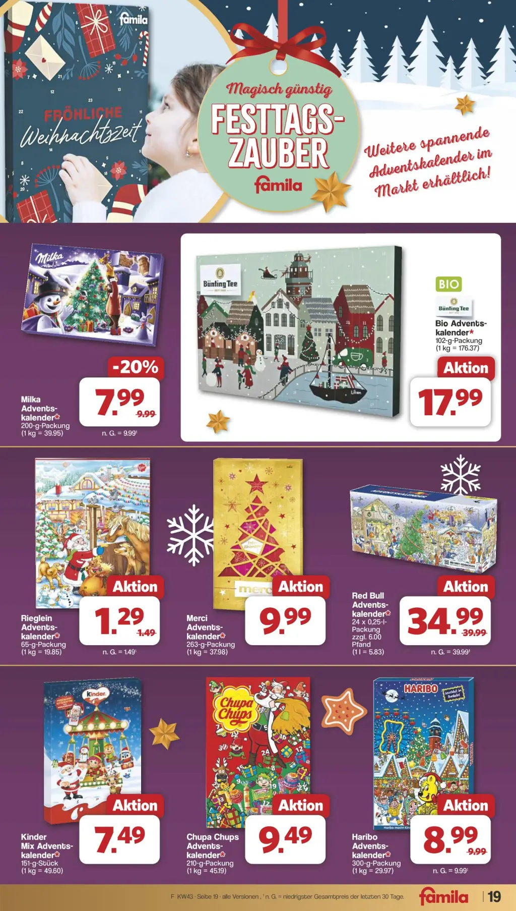 Famila Prospekt KW43 mit aktuellen Angeboten und attraktiven Rabatten – günstige Lebensmittel, Sparen Sie bei Famila Prospekt diese Woche!