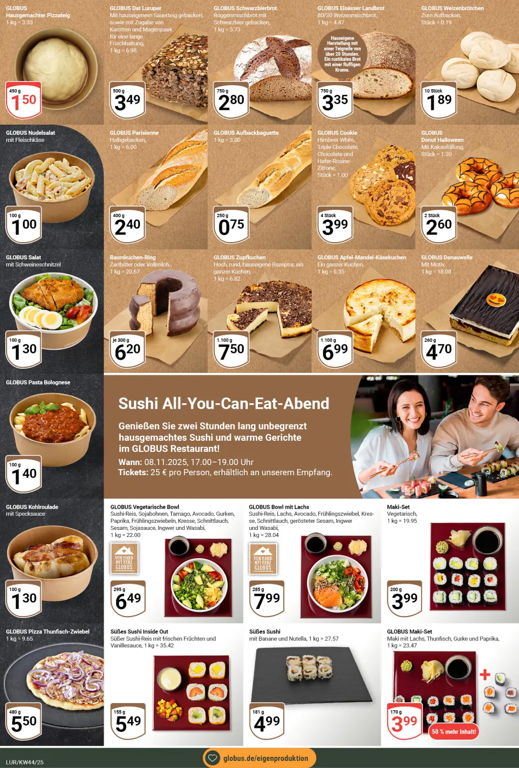 Globus Prospekt KW44 mit aktuellen Angeboten und attraktiven Rabatten – günstige Lebensmittel, Sparen Sie bei Globus Prospekt diese Woche!