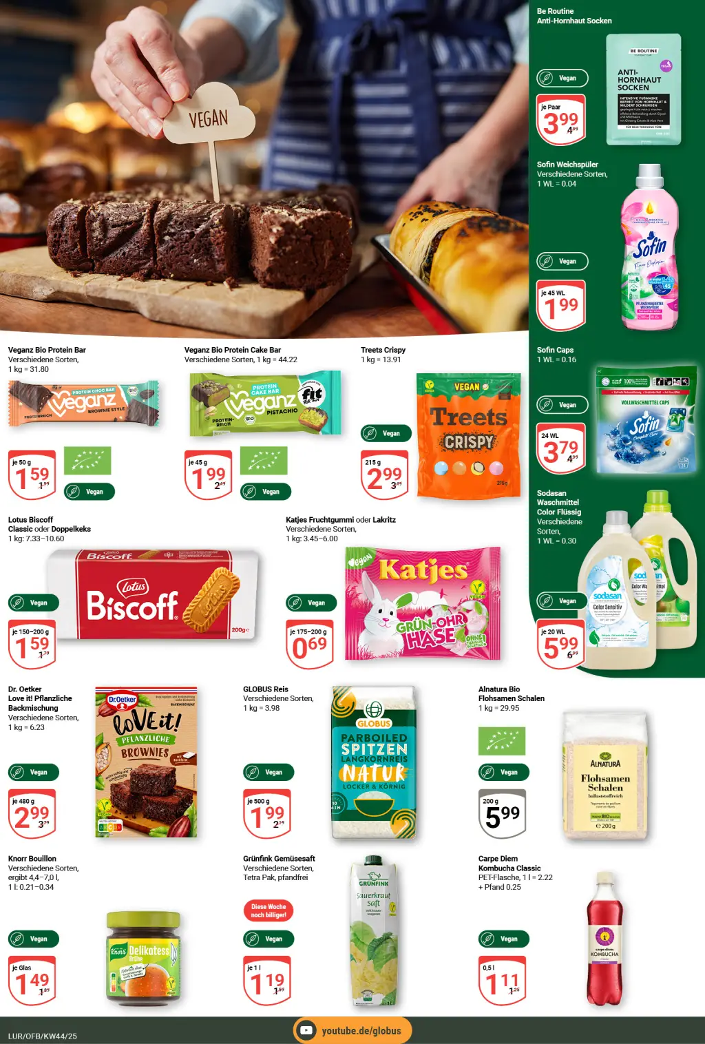 Globus Prospekt KW44 mit aktuellen Angeboten und attraktiven Rabatten – günstige Lebensmittel, Sparen Sie bei Globus Prospekt diese Woche!