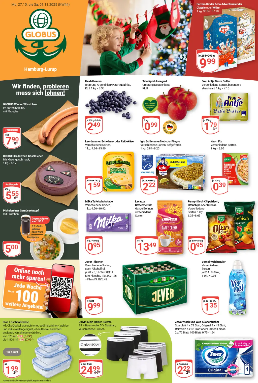 Globus Prospekt KW44 mit aktuellen Angeboten und attraktiven Rabatten – günstige Lebensmittel, Sparen Sie bei Globus Prospekt diese Woche! Globus Prospekt KW44 mit aktuellen Angeboten und attraktiven Rabatten – günstige Lebensmittel, Sparen Sie bei Globus Prospekt diese Woche!