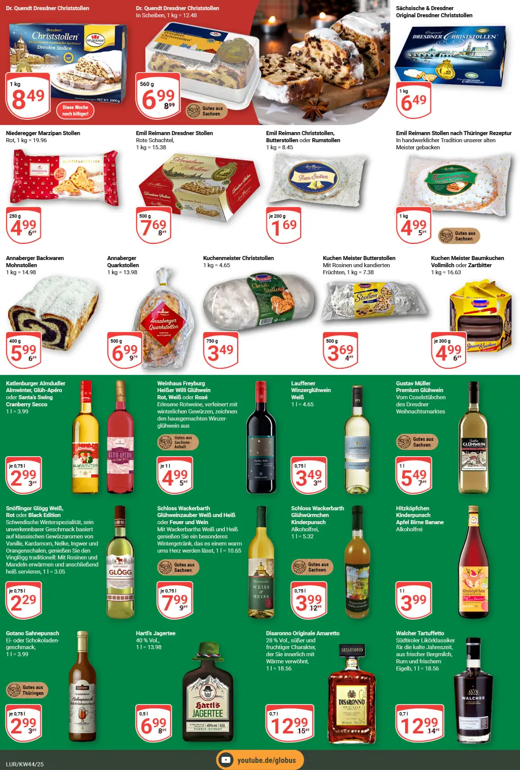 Globus Prospekt KW44 mit aktuellen Angeboten und attraktiven Rabatten – günstige Lebensmittel, Sparen Sie bei Globus Prospekt diese Woche!