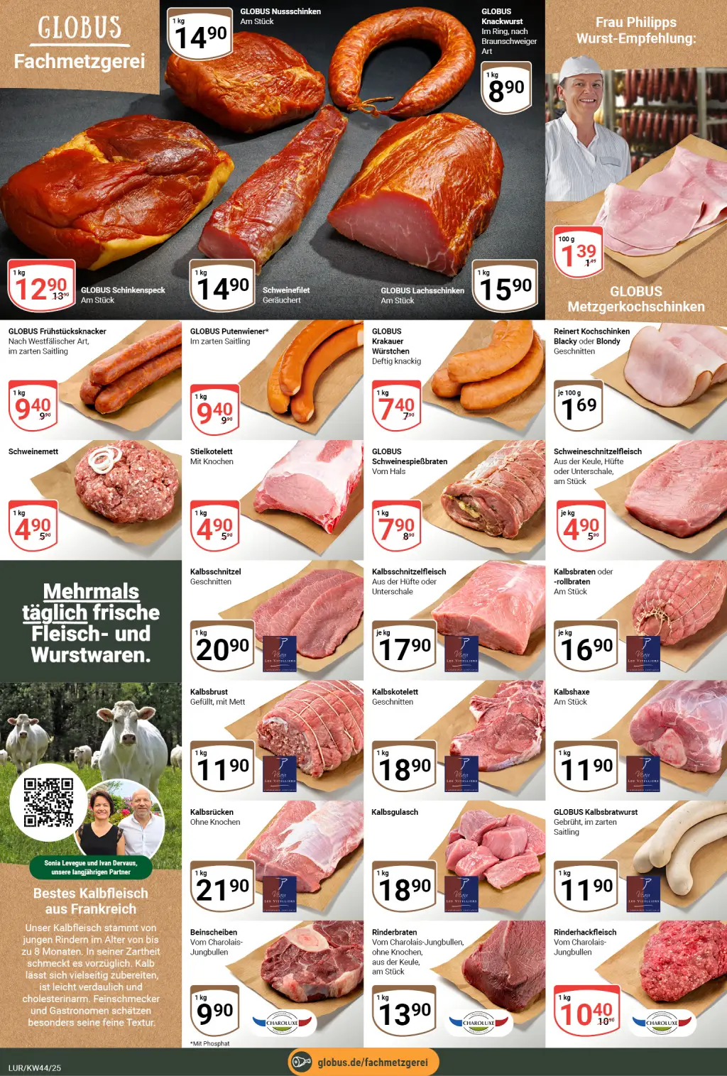 Globus Prospekt KW44 mit aktuellen Angeboten und attraktiven Rabatten – günstige Lebensmittel, Sparen Sie bei Globus Prospekt diese Woche!