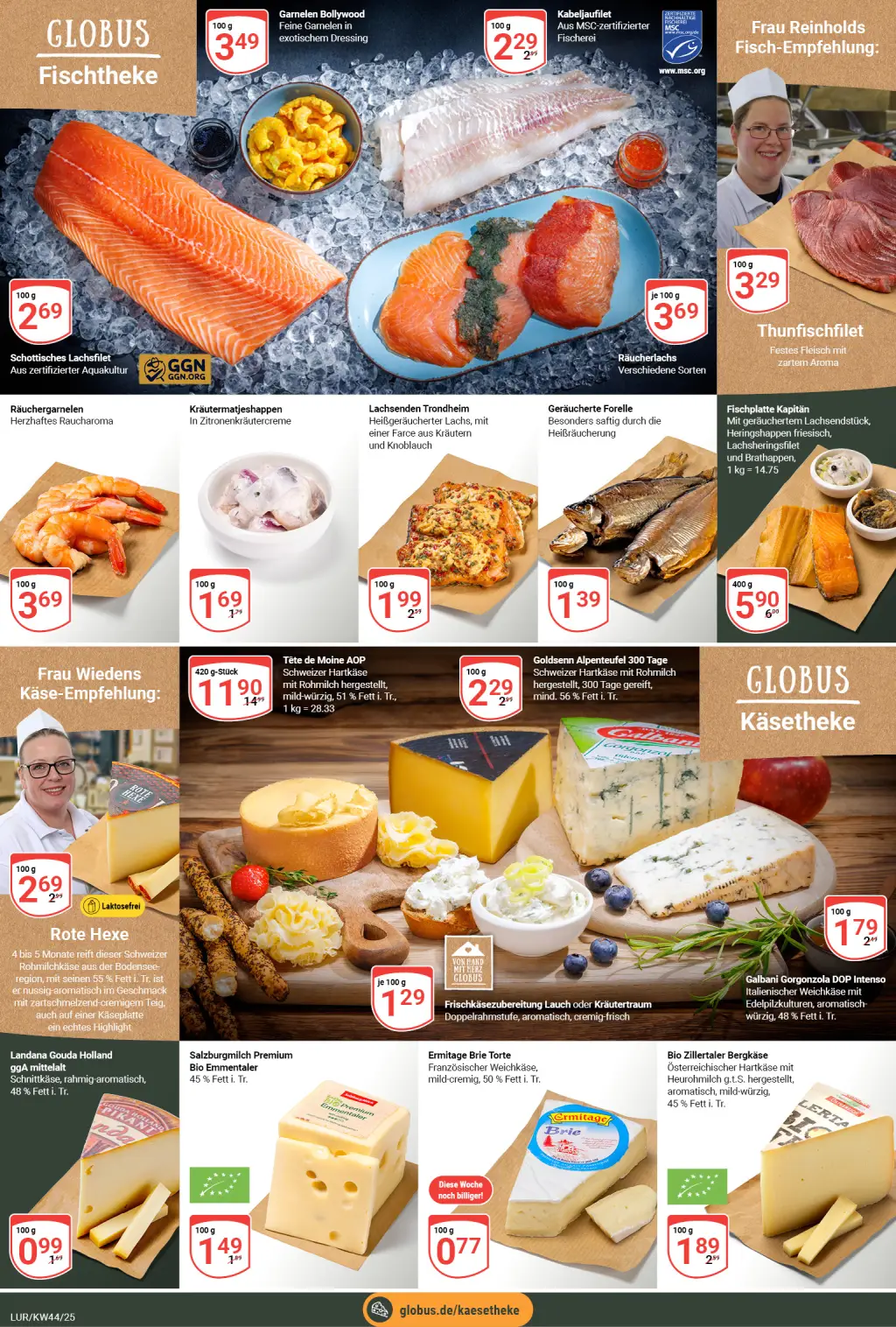 Globus Prospekt KW44 mit aktuellen Angeboten und attraktiven Rabatten – günstige Lebensmittel, Sparen Sie bei Globus Prospekt diese Woche!