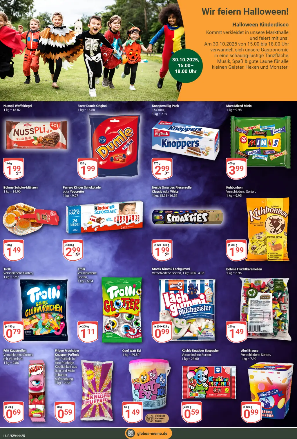 Globus Prospekt KW44 mit aktuellen Angeboten und attraktiven Rabatten – günstige Lebensmittel, Sparen Sie bei Globus Prospekt diese Woche!