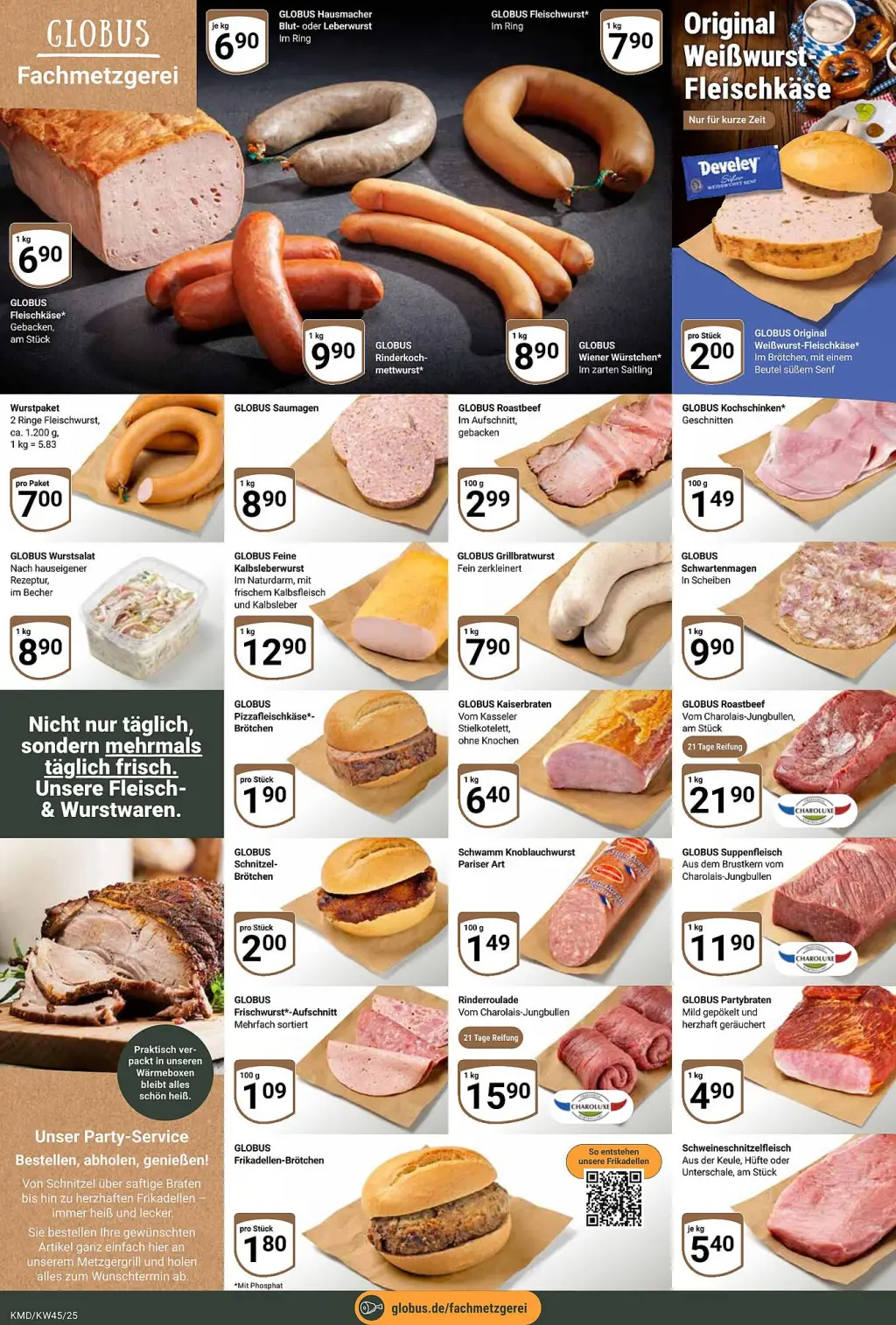 Globus Prospekt KW45 mit aktuellen Angeboten und attraktiven Rabatten – günstige Lebensmittel, Sparen Sie bei Globus Prospekt diese Woche!