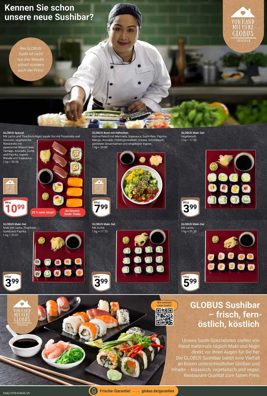 Globus Prospekt KW45 mit aktuellen Angeboten und attraktiven Rabatten – günstige Lebensmittel, Sparen Sie bei Globus Prospekt diese Woche!