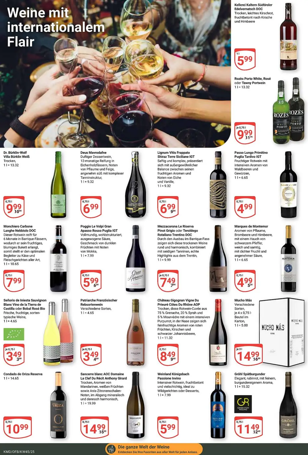 Globus Prospekt KW45 mit aktuellen Angeboten und attraktiven Rabatten – günstige Lebensmittel, Sparen Sie bei Globus Prospekt diese Woche!