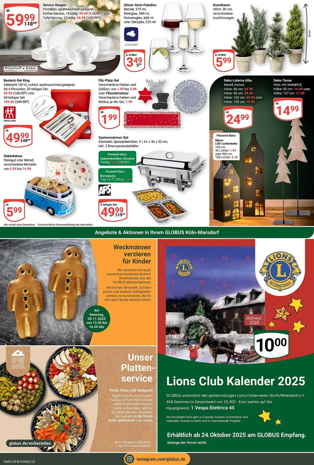 Globus Prospekt KW45 mit aktuellen Angeboten und attraktiven Rabatten – günstige Lebensmittel, Sparen Sie bei Globus Prospekt diese Woche!