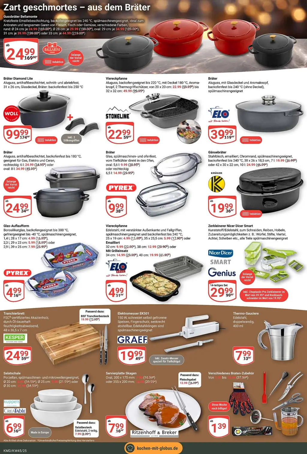 Globus Prospekt KW45 mit aktuellen Angeboten und attraktiven Rabatten – günstige Lebensmittel, Sparen Sie bei Globus Prospekt diese Woche!