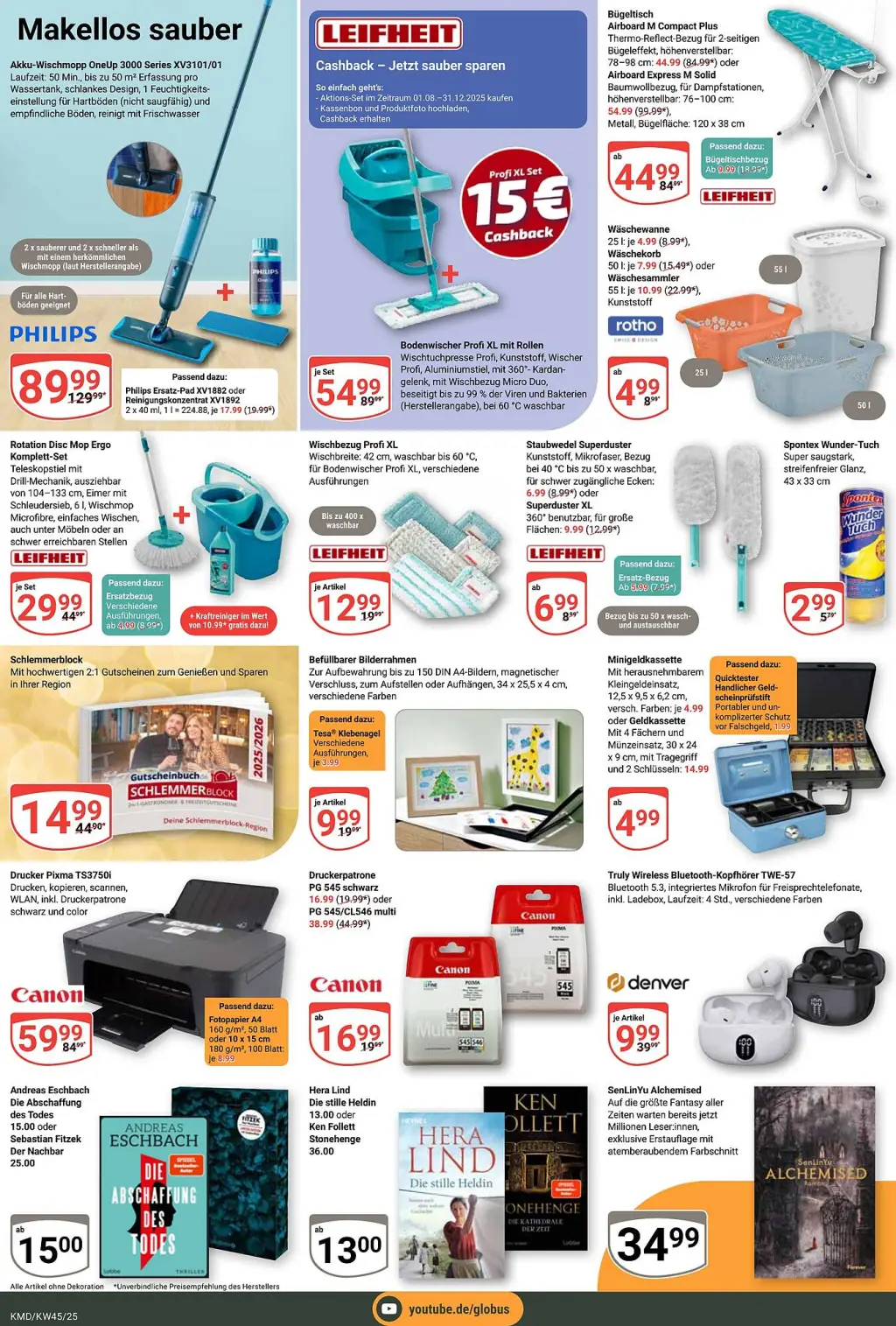 Globus Prospekt KW45 mit aktuellen Angeboten und attraktiven Rabatten – günstige Lebensmittel, Sparen Sie bei Globus Prospekt diese Woche!