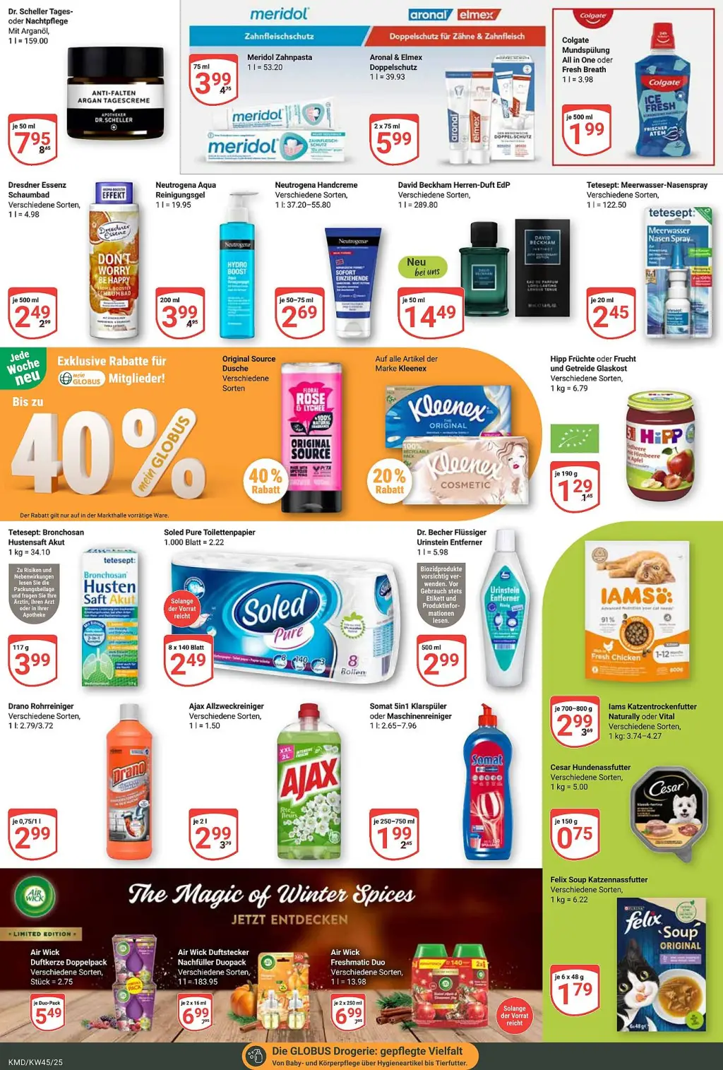 Globus Prospekt KW45 mit aktuellen Angeboten und attraktiven Rabatten – günstige Lebensmittel, Sparen Sie bei Globus Prospekt diese Woche!