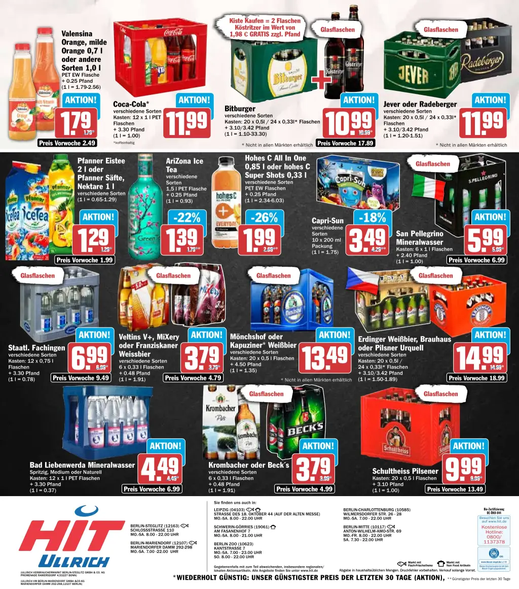 Hit Prospekt KW43 mit aktuellen Angeboten und attraktiven Rabatten – günstige Lebensmittel, Sparen Sie bei Hit Prospekt diese Woche!