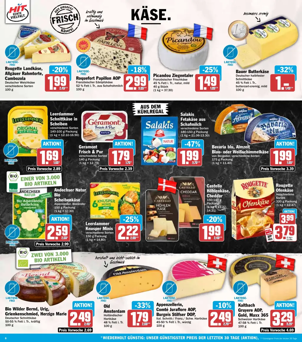 Hit Prospekt KW43 mit aktuellen Angeboten und attraktiven Rabatten – günstige Lebensmittel, Sparen Sie bei Hit Prospekt diese Woche!