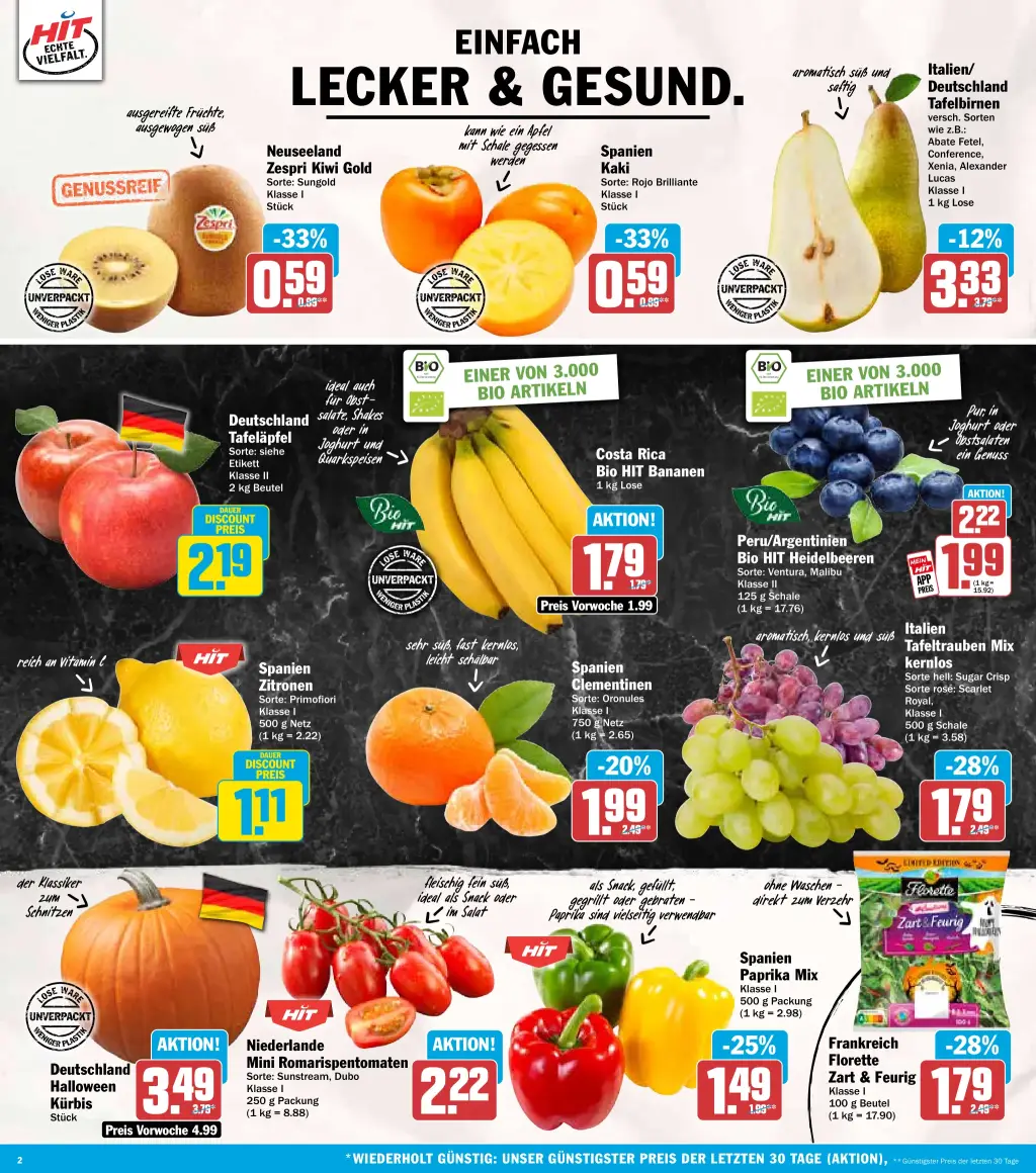 Hit Prospekt KW43 mit aktuellen Angeboten und attraktiven Rabatten – günstige Lebensmittel, Sparen Sie bei Hit Prospekt diese Woche!