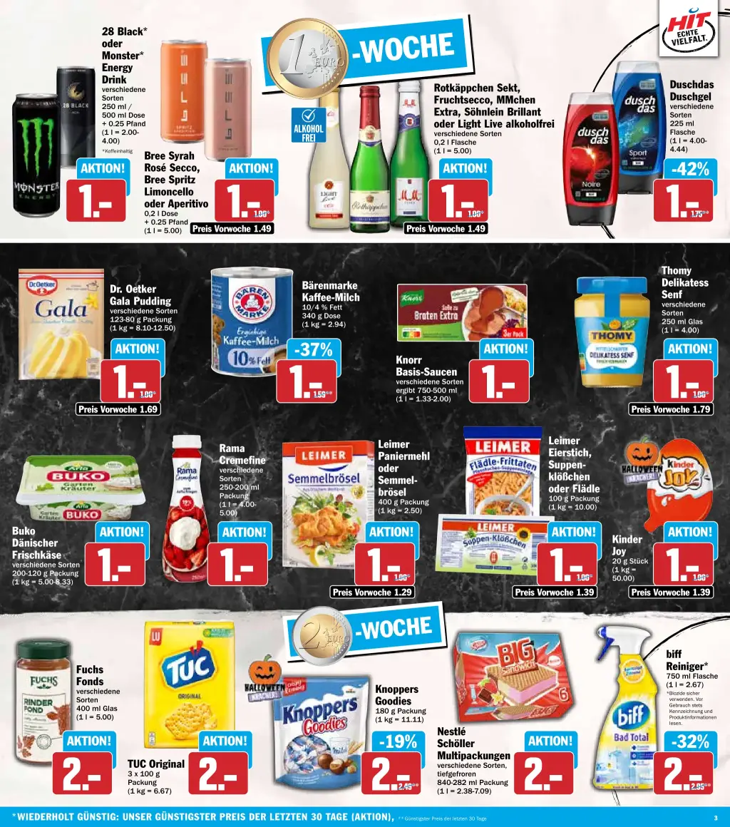 Hit Prospekt KW43 mit aktuellen Angeboten und attraktiven Rabatten – günstige Lebensmittel, Sparen Sie bei Hit Prospekt diese Woche!