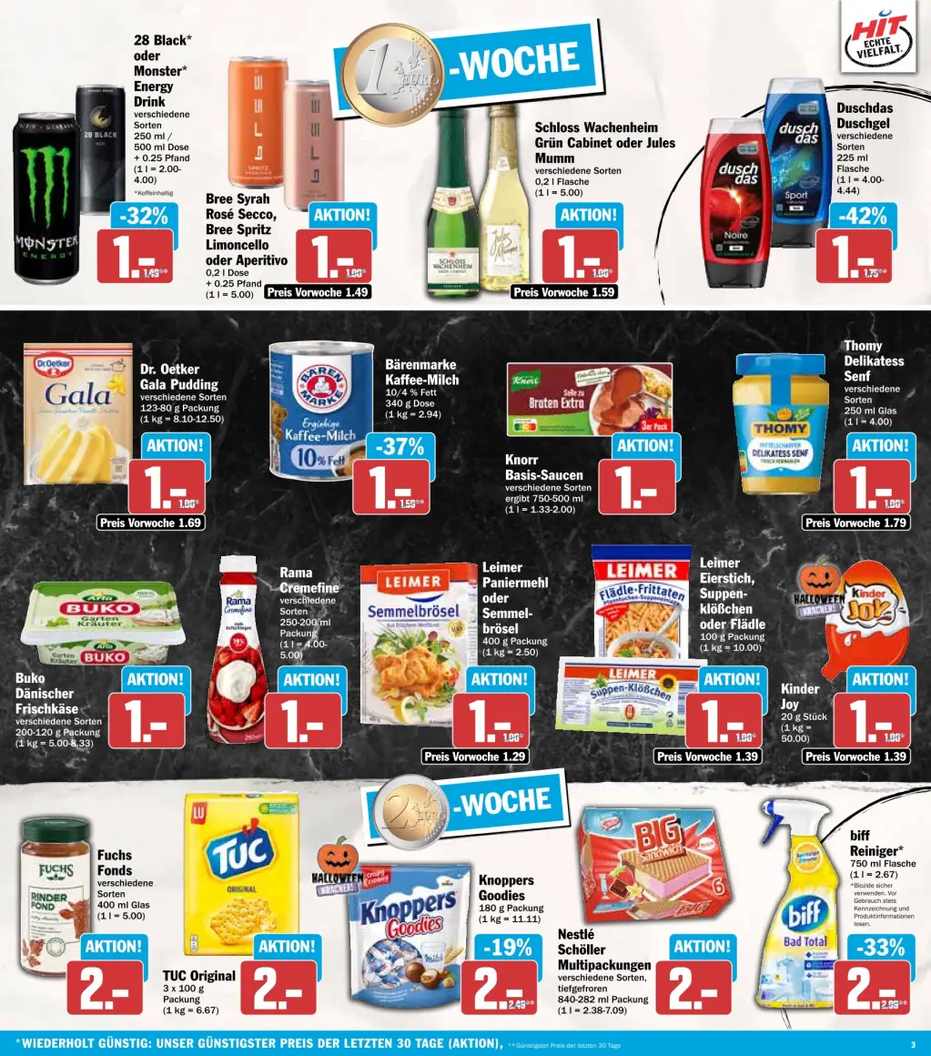 Hit Prospekt KW43 mit aktuellen Angeboten und attraktiven Rabatten – günstige Lebensmittel, Sparen Sie bei Hit Prospekt diese Woche!