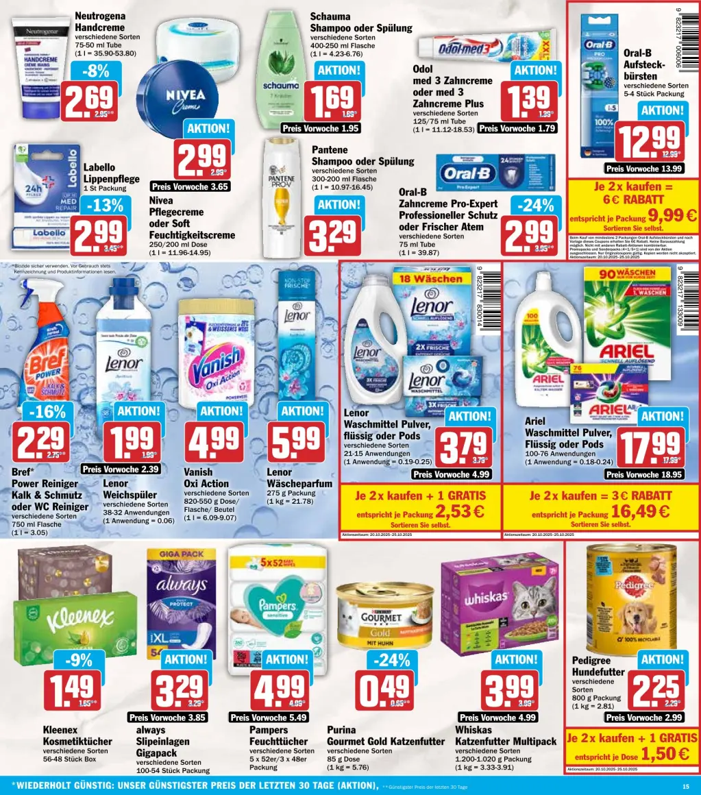 Hit Prospekt KW43 mit aktuellen Angeboten und attraktiven Rabatten – günstige Lebensmittel, Sparen Sie bei Hit Prospekt diese Woche!