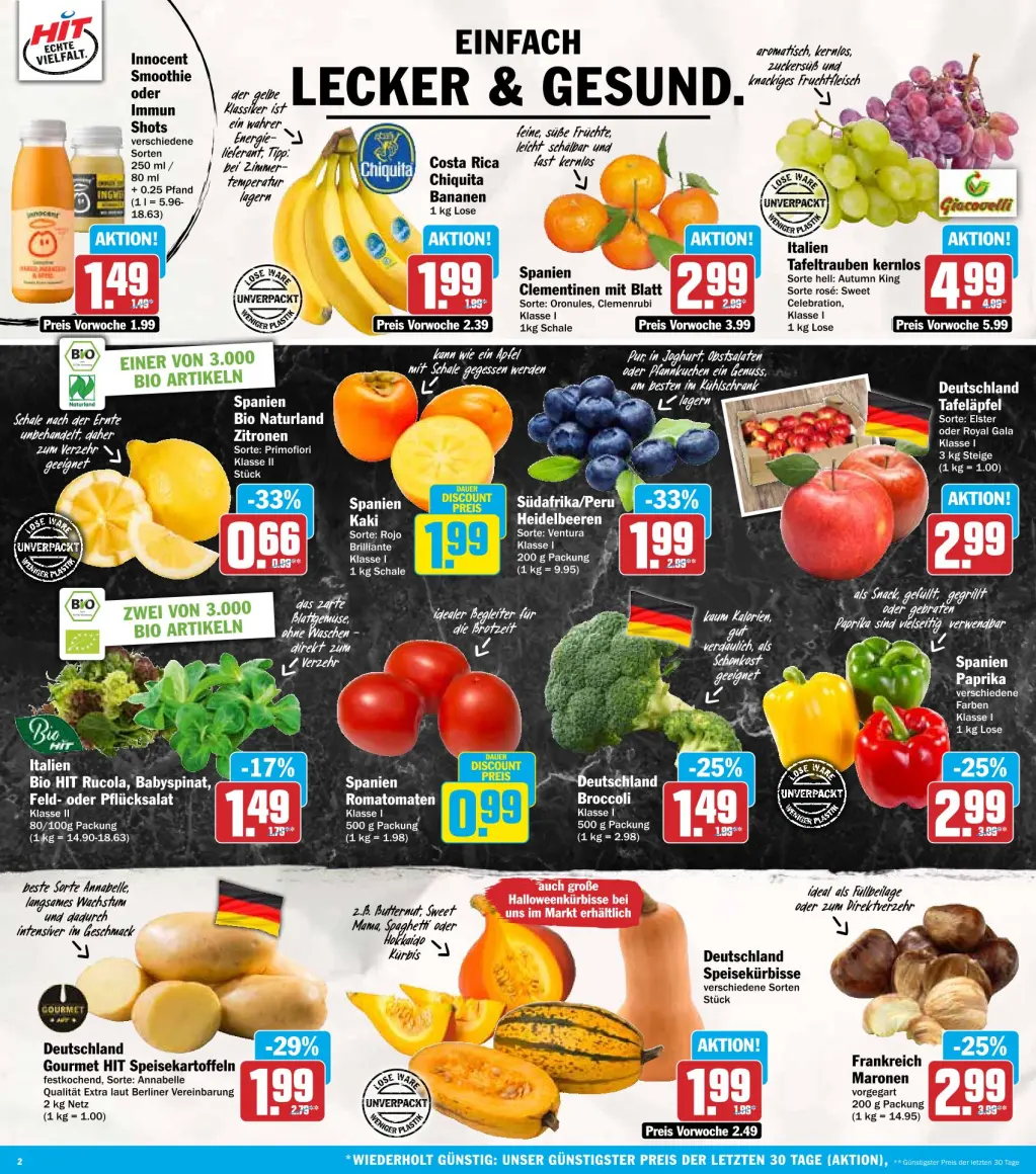 Hit Prospekt KW44 mit aktuellen Angeboten und attraktiven Rabatten – günstige Lebensmittel, Sparen Sie bei Hit Prospekt diese Woche!