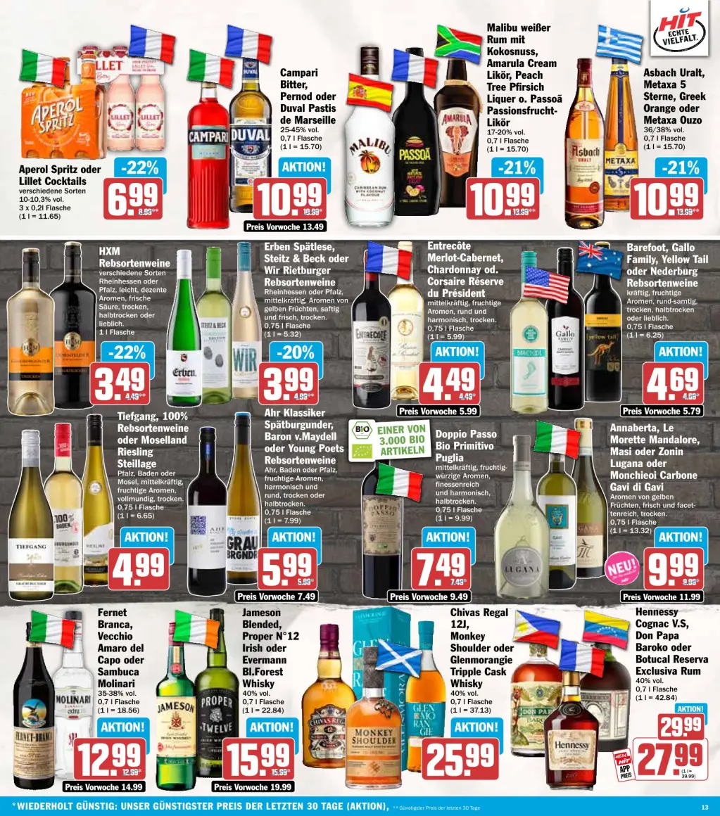 Hit Prospekt KW44 mit aktuellen Angeboten und attraktiven Rabatten – günstige Lebensmittel, Sparen Sie bei Hit Prospekt diese Woche!