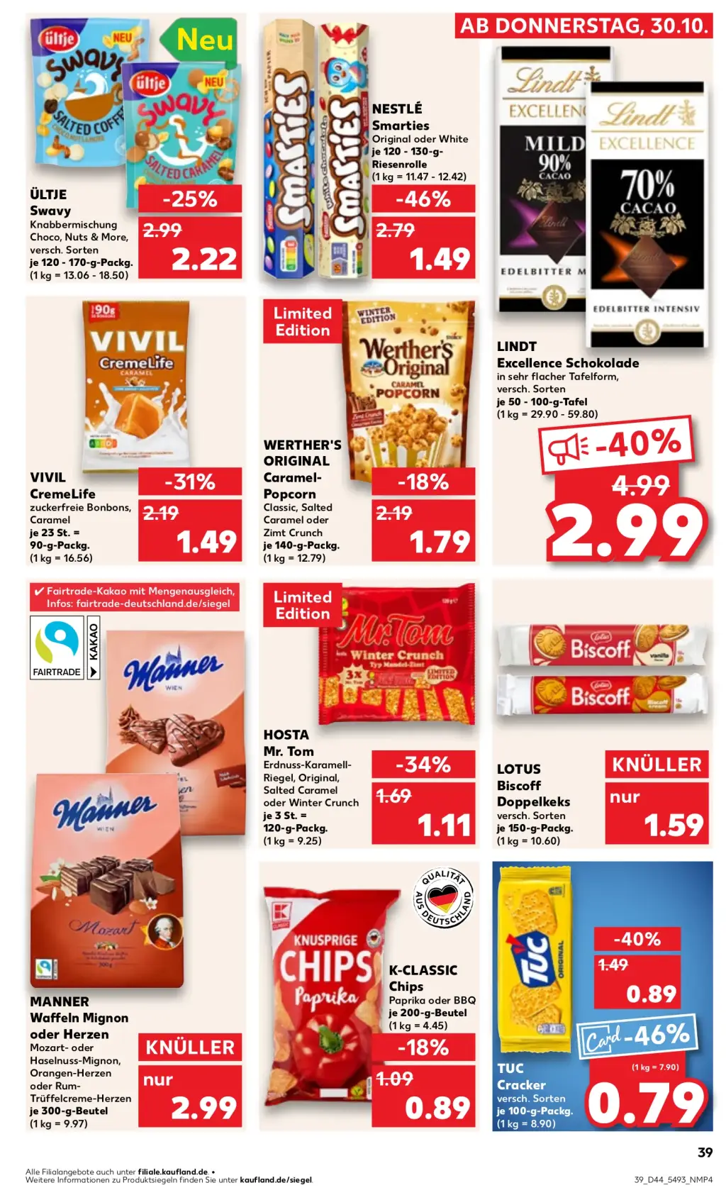 Kaufland Prospekt KW44 mit aktuellen Angeboten und attraktiven Rabatten – günstige Lebensmittel, Sparen Sie bei Kaufland Prospekt diese Woche!